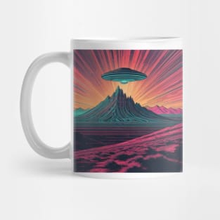 UFO Chronicles Podcast - UFO Glitch Artwork V2 Mug